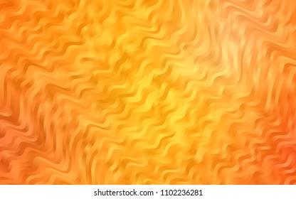 Light Orange vector template with abstract lines. Brand-new colored illustration in marble style with gradient. Textured wave pattern for backgrounds.