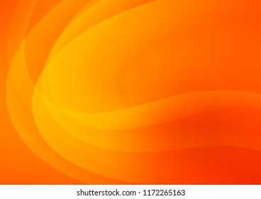 Light Orange vector template with abstract lines. A vague circumflex abstract illustration with gradient. The best blurred design for your business.