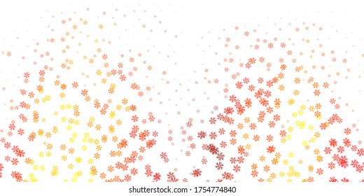 Light orange vector template with abstract forms. Colorful abstract forms with gradient in simple style. Background for cell phones.