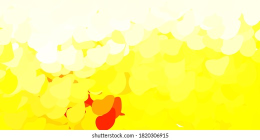 Light orange vector template with abstract forms. Illustration with colorful shapes in abstract style. Simple illustration for your web site.