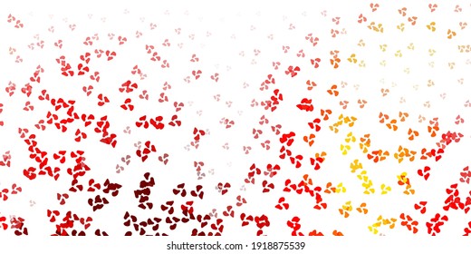 Plantilla vectorial de color naranja claro con formas abstractas. Ilustración colorida con formas de gradiente simples. Diseño inteligente para su negocio.