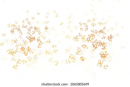 Light Orange vector template with artificial intelligence structure. Shining colorful illustration with real structure of AI. Smart design for promotion of bid data.