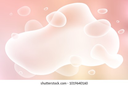 Light Orange vector template with bent lines. Modern gradient abstract illustration with bandy lines. Pattern for your business design.