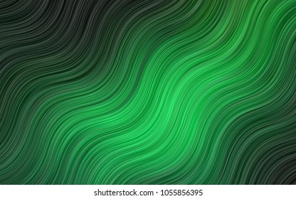 Light Orange vector template with bent ribbons. A completely new color illustration in marble style. The best blurred design for your business.