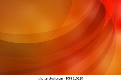 Light Orange vector template with bent ribbons. Creative geometric illustration in marble style with gradient. A new texture for your  ad, booklets, leaflets.