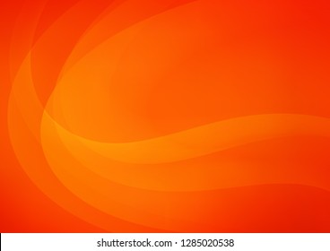 Light Orange vector template with bent lines. Geometric illustration in marble style with gradient.  A new texture for your  ad, booklets, leaflets.