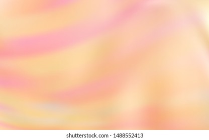 Light Orange vector template with bent lines. Colorful illustration in simple style with gradient. Pattern for your business design.