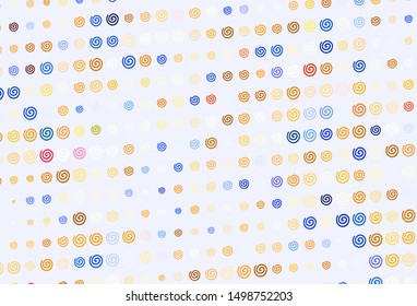 Light Orange vector template with bent lines. Colorful illustration in abstract style with gradient. Abstract design for your web site.