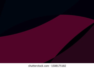 Light Orange vector template with bent ribbons. A vague circumflex abstract illustration with gradient. A completely new template for your business design.