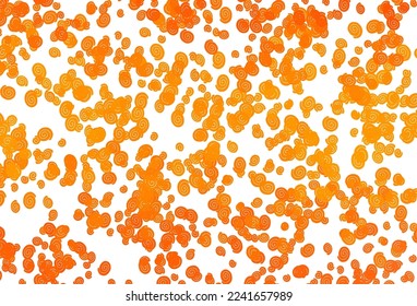 Light Orange vector template with bent lines. Blurred geometric sample with gradient bubbles.  Textured wave pattern for backgrounds.