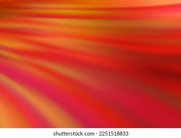 Light Orange vector template with bent lines. Geometric illustration in marble style with gradient.  Textured wave pattern for backgrounds.