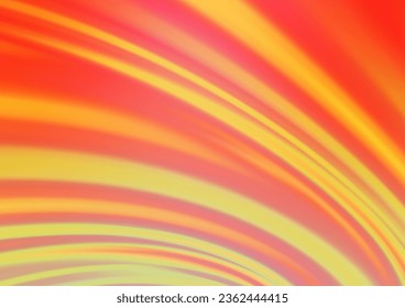 Light Orange vector template with bent ribbons. An elegant bright illustration with gradient. The template for cell phone backgrounds.