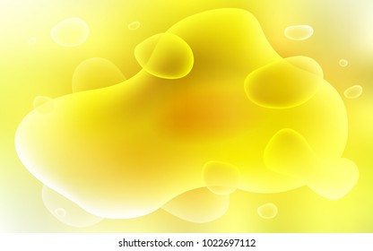 Light Orange vector template with bubble shapes. Glitter abstract illustration with wry lines. A completely new memphis design for your business.