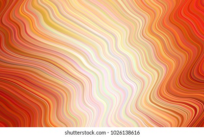 Light Orange vector template with bubble shapes. Shining crooked illustration in memphis style. A new texture for your  ad, booklets, leaflets.