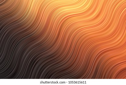 Light Orange vector template with bubble shapes. A completely new color illustration in marble style. Marble design for your web site.