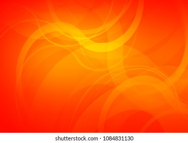 Light Orange vector template with bubble shapes. A completely new color illustration in marble style. A new texture for your  ad, booklets, leaflets.