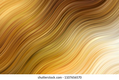 Light Orange vector template with bubble shapes. A completely new color illustration in marble style. The best blurred design for your business.