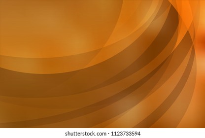 Light Orange vector template with bubble shapes. Modern gradient abstract illustration with bandy lines. The best blurred design for your business.