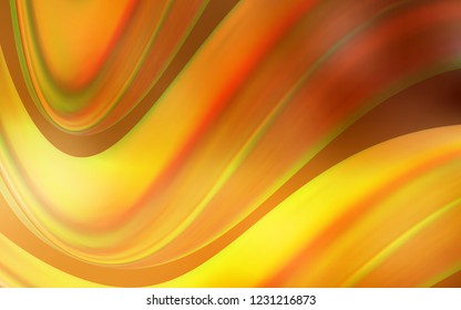 Light Orange vector template with bubble shapes. Shining illustration, which consist of blurred lines, circles. A new texture for your  ad, booklets, leaflets.