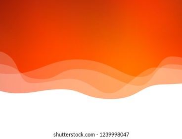 Light Orange vector template with bubble shapes. A vague circumflex abstract illustration with gradient. A completely new template for your business design.