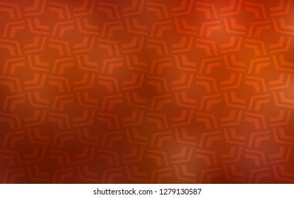 Light Orange vector template with bubble shapes. A vague circumflex abstract illustration with gradient. A new texture for your  ad, booklets, leaflets.