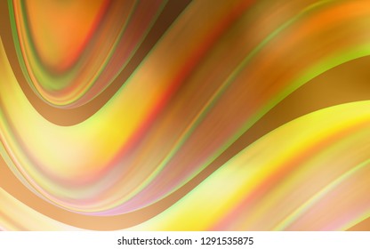 Light Orange vector template with bubble shapes. Shining illustration, which consist of blurred lines, circles. Pattern for your business design.