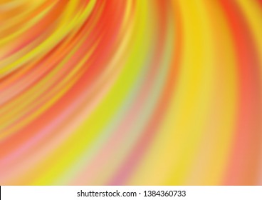 Light Orange vector template with bubble shapes. Colorful abstract illustration with gradient lines. New composition for your brand book.