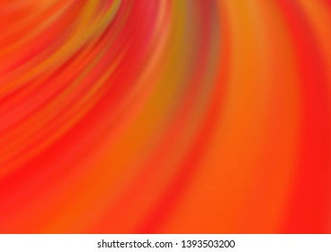 Light Orange vector template with bubble shapes. Geometric illustration in marble style with gradient.  The best blurred design for your business.