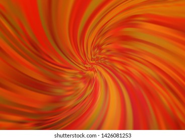 Light Orange vector template with bubble shapes. Geometric illustration in marble style with gradient.  The template for cell phone backgrounds.