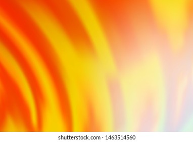 Light Orange vector template with bubble shapes. Colorful abstract illustration with gradient lines. The best blurred design for your business.