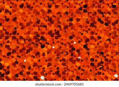 Light Orange vector template with bubble shapes. Blurred geometric sample with gradient bubbles.  The elegant pattern for brand book.