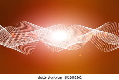 Light Orange vector template with carnival confetti. Blurred decorative design in anniversary style with confetti. Beautiful design for your business advert of anniversary.