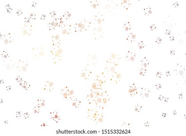 Light Orange vector template with chaotic shapes. Illustration with colorful gradient shapes in abstract style. Best smart design for your business.