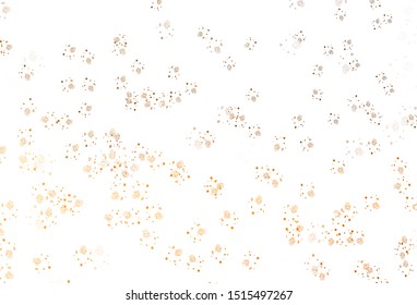 Light Orange vector template with chaotic shapes. Colorful chaotic forms with gradient in modern style. Background for a cell phone.