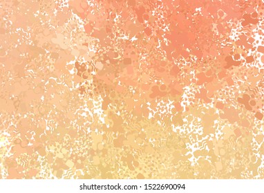 Light Orange vector template with chaotic shapes. Simple colorful illustration with abstract gradient shapes. Best smart design for your business.