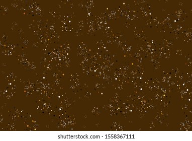 Light Orange vector template with chaotic shapes. Colorful chaotic forms with gradient in modern style. Modern design for your business card.