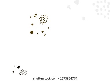 Light Orange vector template with chaotic shapes. Decorative design in abstract style with random forms. Background for a cell phone.