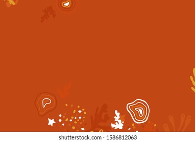 Light Orange vector template with chaotic shapes. Illustration with colorful gradient shapes in abstract style. Modern design for your business card.
