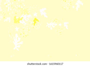 Light Orange vector template with chaotic shapes. Decorative design in abstract style with random forms. Elegant design for wallpapers.