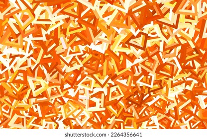 Light Orange vector template with chaotic shapes. Colorful chaotic forms with gradient in modern style. Modern design for your business card.