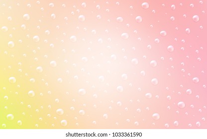 Light Orange vector template with circles. Beautiful colored illustration with blurred circles in nature style. The pattern can be used for aqua ad, booklets.