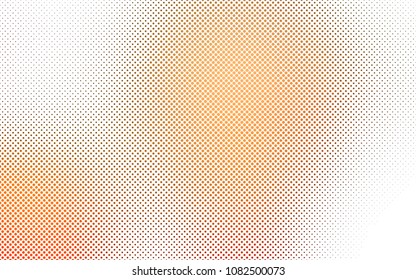 Light Orange vector  template with circles. Illustration with set of shining colorful abstract circles. Completely new template for your brand book.