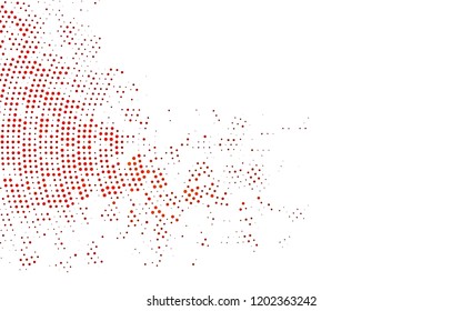 Light Orange vector template with circles. Blurred decorative design in abstract style with bubbles. Pattern for ads, leaflets.