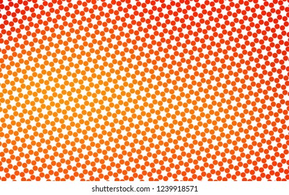 Light Orange vector template with circles. Modern abstract illustration with colorful water drops. Template for your brand book.
