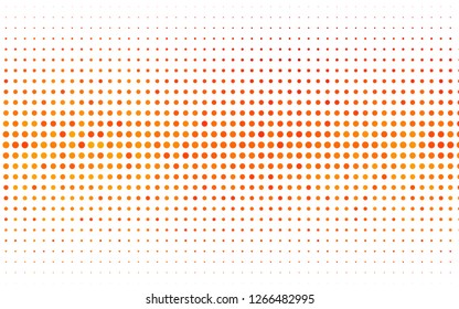 Light Orange vector template with circles. Modern abstract illustration with colorful water drops. Template for your brand book.