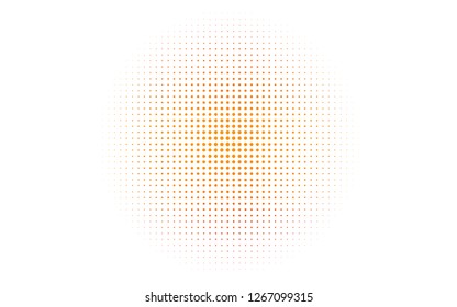 Light Orange vector template with circles. Blurred bubbles on abstract background with colorful gradient. Pattern for ads, leaflets.