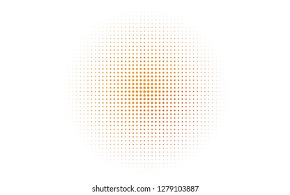 Light Orange vector template with circles. Beautiful colored illustration with blurred circles in nature style. Pattern for ads, leaflets.