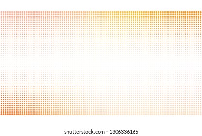Light Orange vector  template with circles. Illustration with set of shining colorful abstract circles. Design for your business advert.