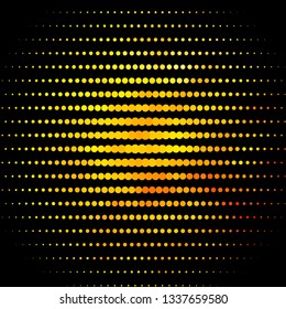 Light Orange vector template with circles. Abstract colorful disks on simple gradient background. Design for your commercials.