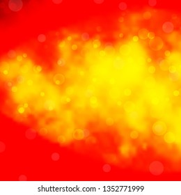 Light Orange vector template with circles. Colorful illustration with gradient dots in nature style. New template for your brand book.